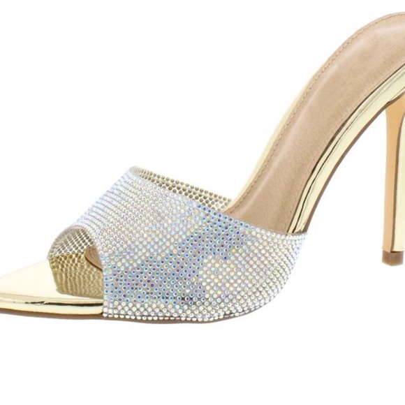 💎Clarissa Gold Rhinestone Heels💎 - Picture 5 of 5